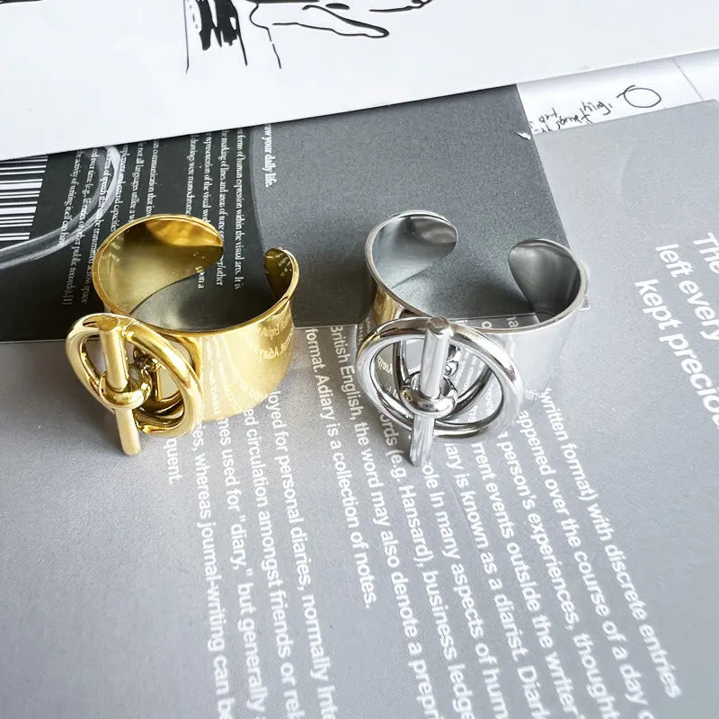 Anillo Retro Geométrico