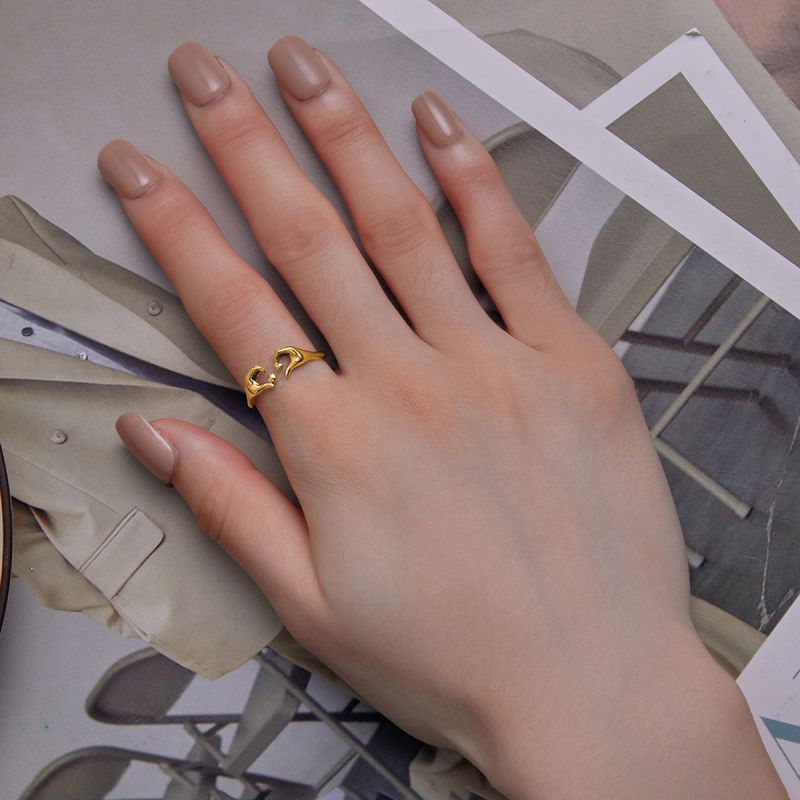 NUEVO - Anillo Unión de Corazones en Plata Esterlina
