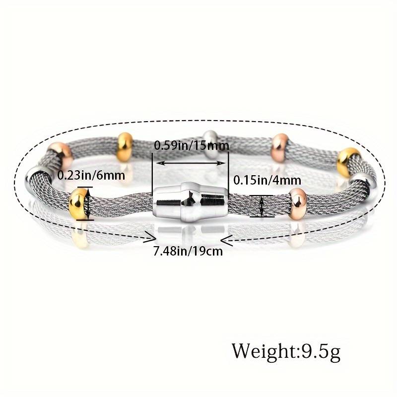 NUEVO - Brazalete de Malla Unión Dorado o Plateado