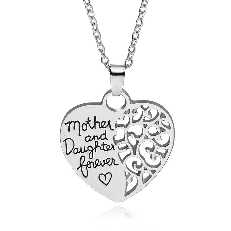 NUEVO - Cadena Plateada Amor Eterno - Madre e Hija