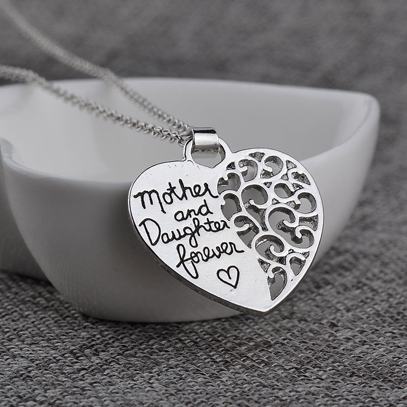 NUEVO - Cadena Plateada Amor Eterno - Madre e Hija