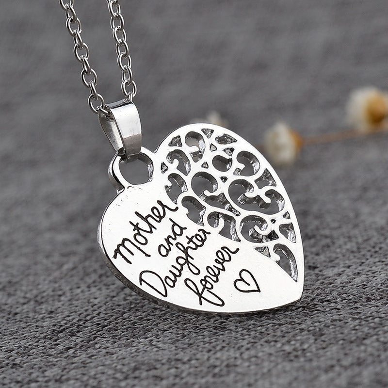 NUEVO - Cadena Plateada Amor Eterno - Madre e Hija