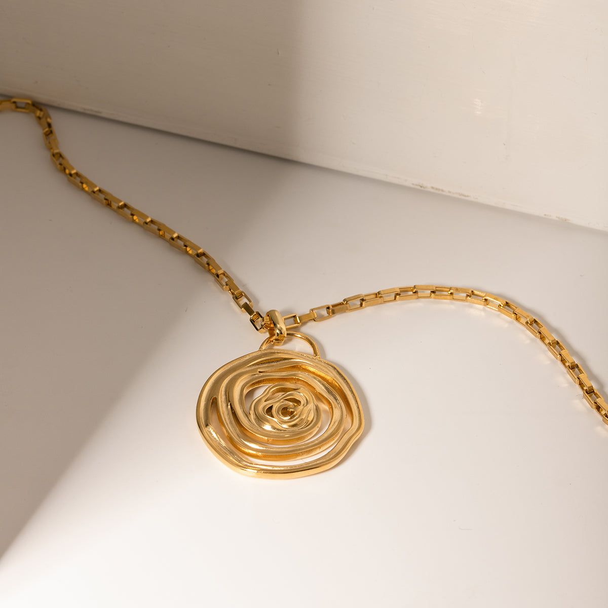 NUEVO - Cadena Espiral Tipo Rosa en Acero Inoxidable