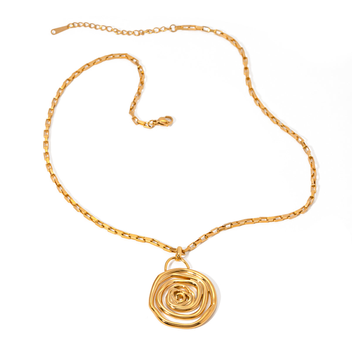 NUEVO - Cadena Espiral Tipo Rosa en Acero Inoxidable