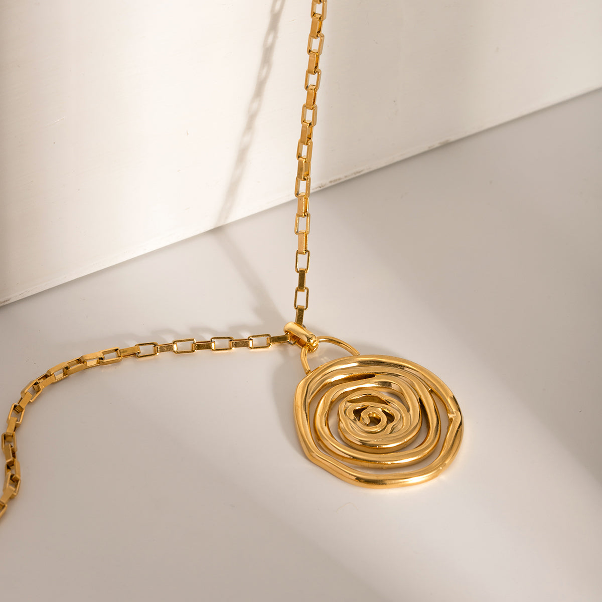 NUEVO - Cadena Espiral Tipo Rosa en Acero Inoxidable