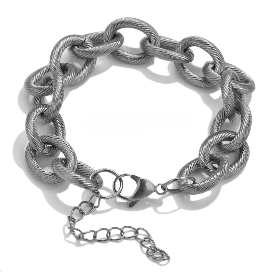 NUEVO - Pulsera Punk Geométrica Dorado o Plateado