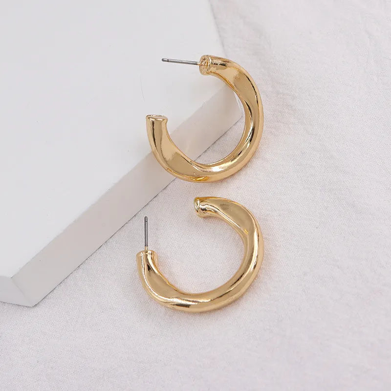 NUEVO - Candongas "Dorados Brillantes" estilo retro