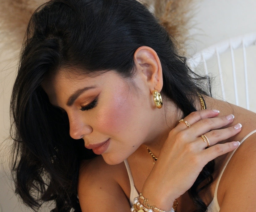 Candongas Doradas Brillantes