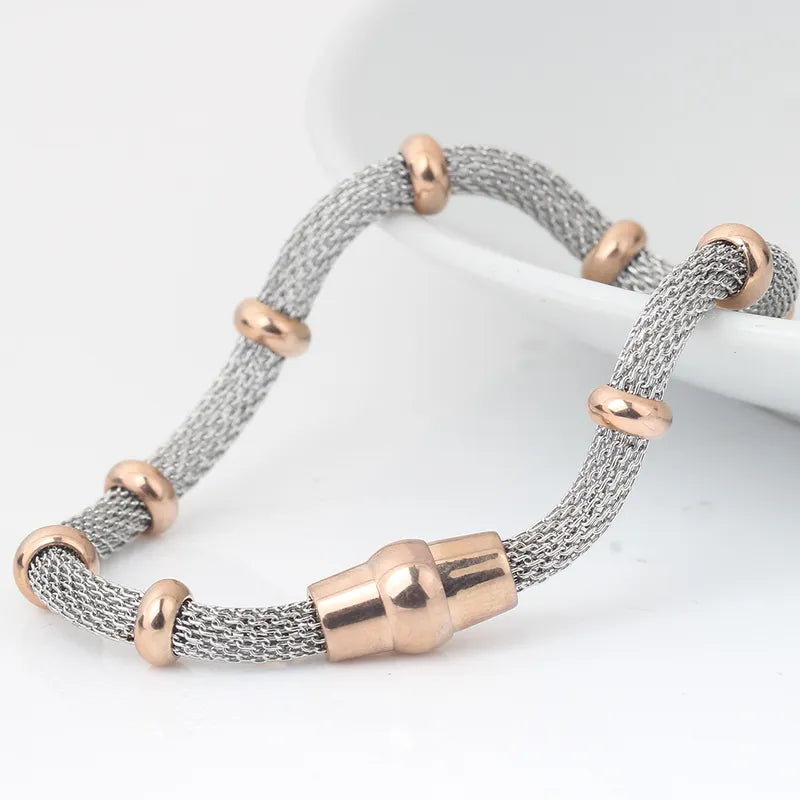 NUEVO - Brazalete de Malla Unión Dorado o Plateado