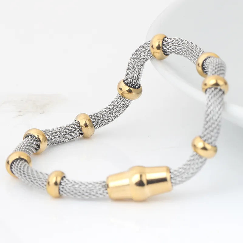 NUEVO - Brazalete de Malla Unión Dorado o Plateado