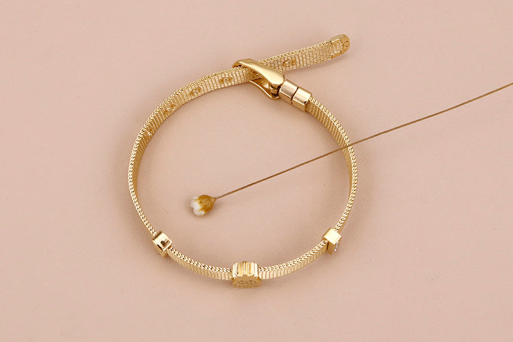NUEVO - Brazalete Tropical en Acero Inoxidable