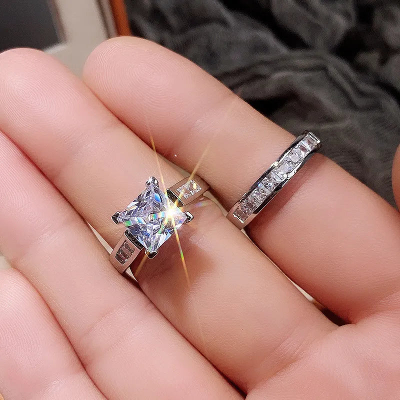SET de Anillos de Lujo "Estilo Romántico"