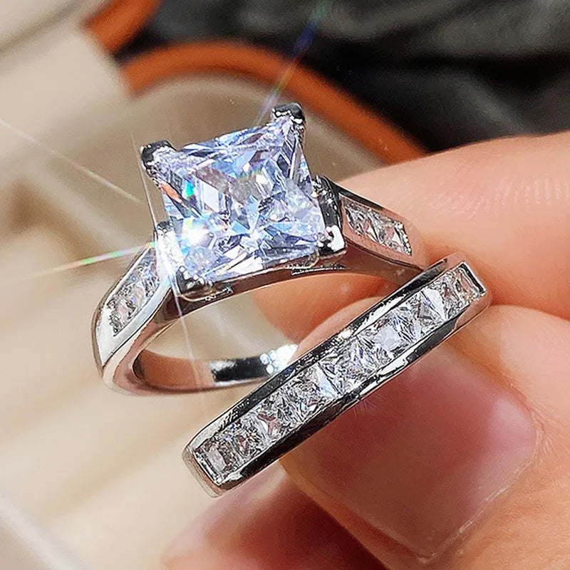SET de Anillos de Lujo "Estilo Romántico"