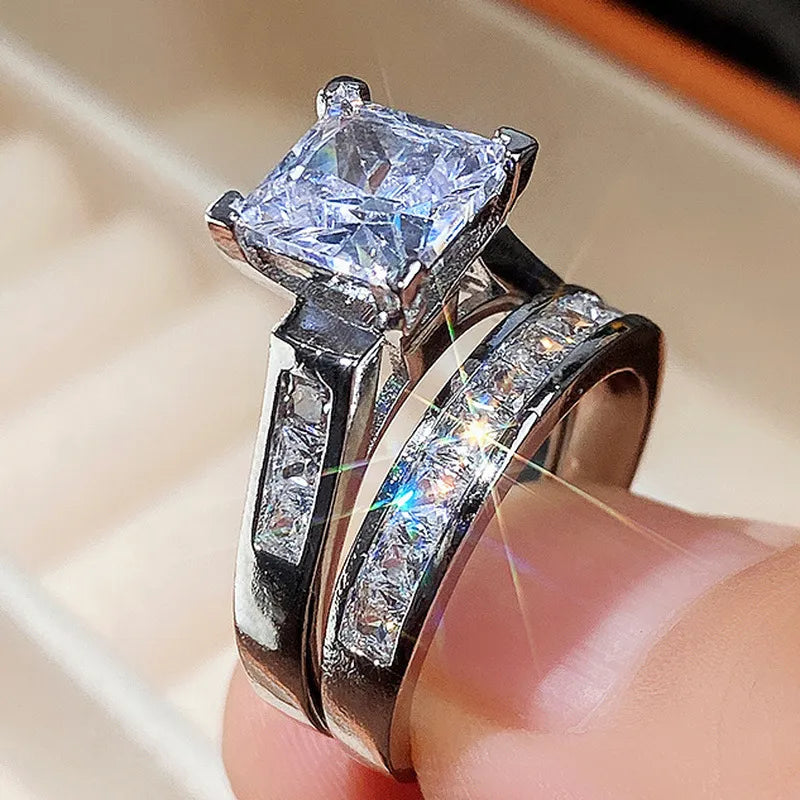 SET de Anillos de Lujo "Estilo Romántico"