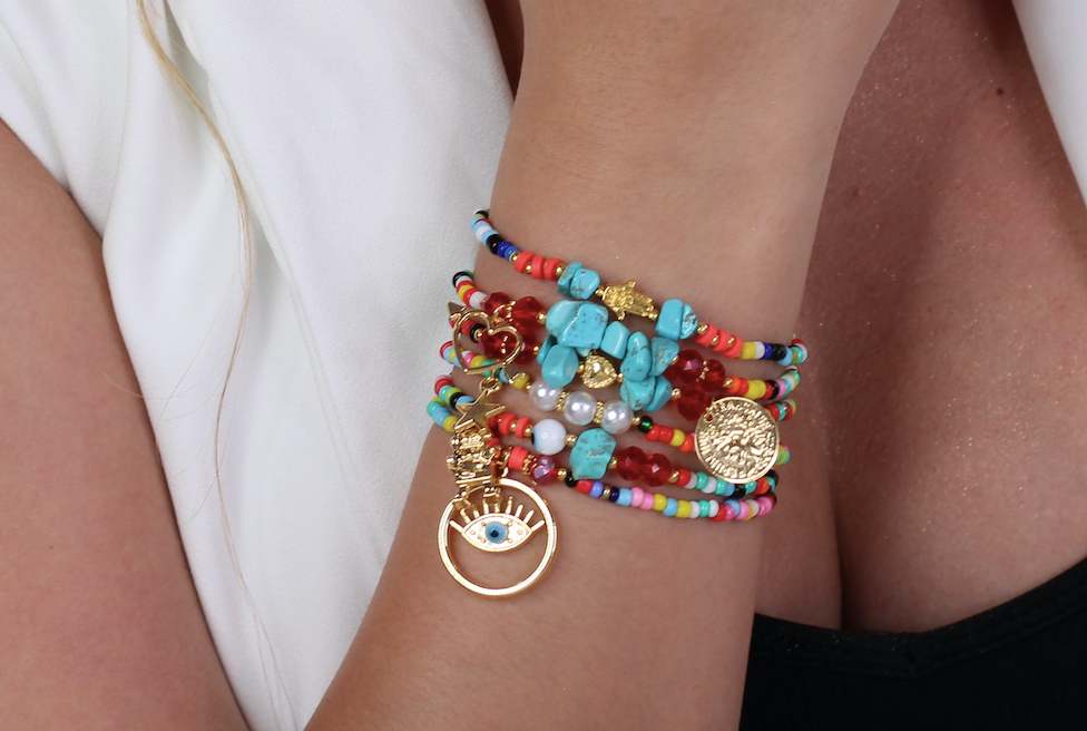 SET 6 Pulseras de Protección y Buena Fortuna