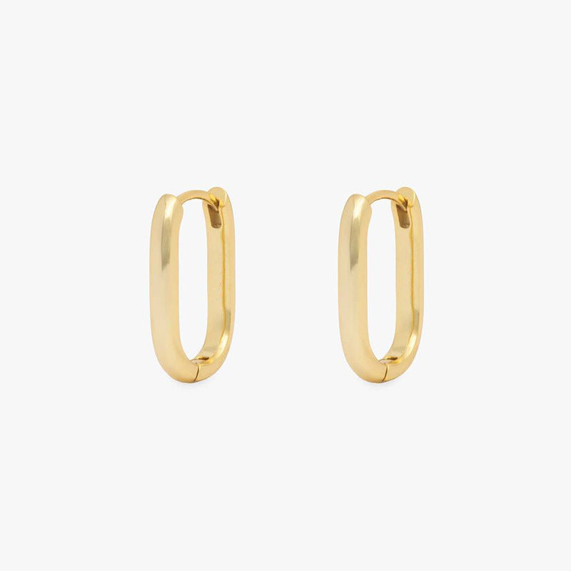 Set de 3 Mini Candongas Tipo "U" en Dorado o Plateado