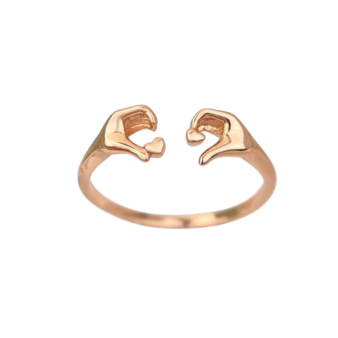 NUEVO - Anillo Unión de Corazones en Plata Esterlina