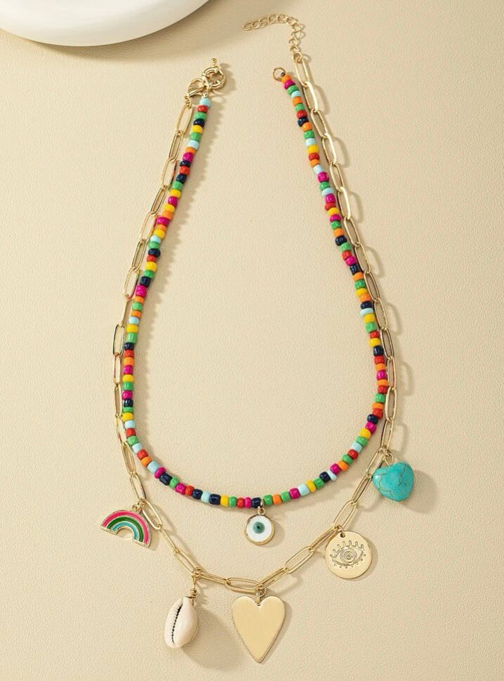 Cadena Corazón Turquesa