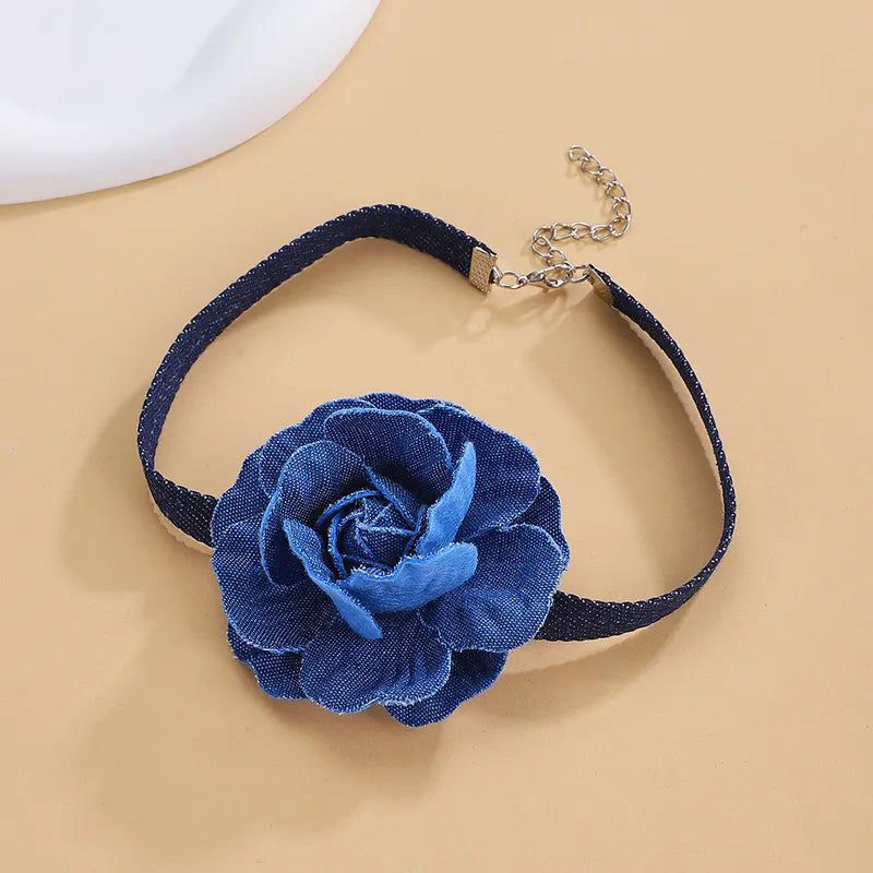 Choker Princesa Vintage con Flores Estilo Pastoral