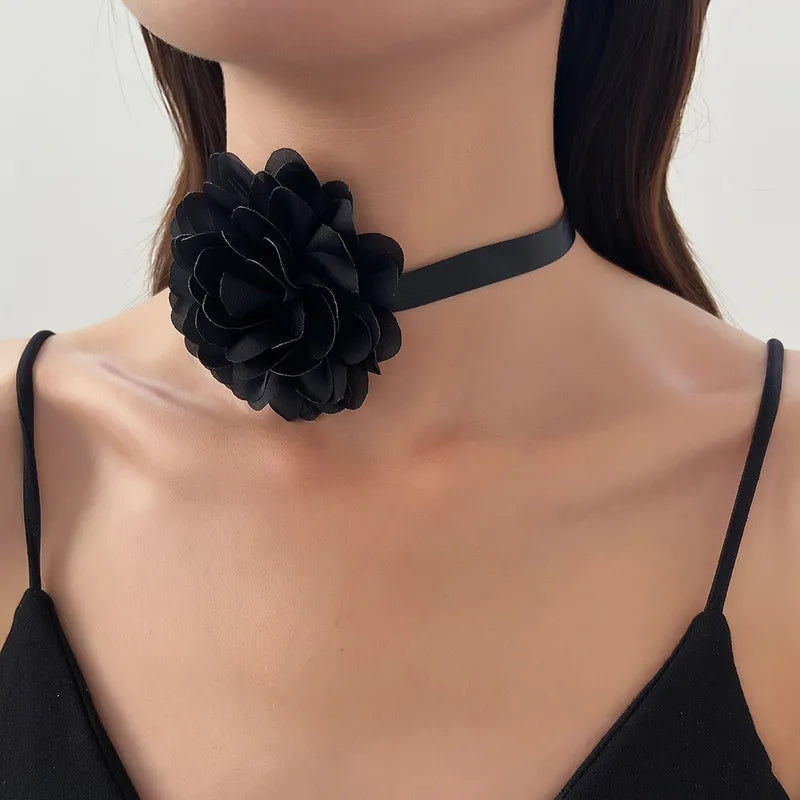 Choker Princesa Vintage con Flores Estilo Pastoral