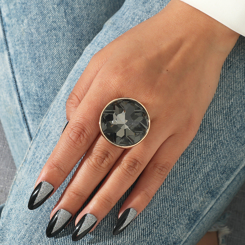Anillo de Piedra Cristal Vintage