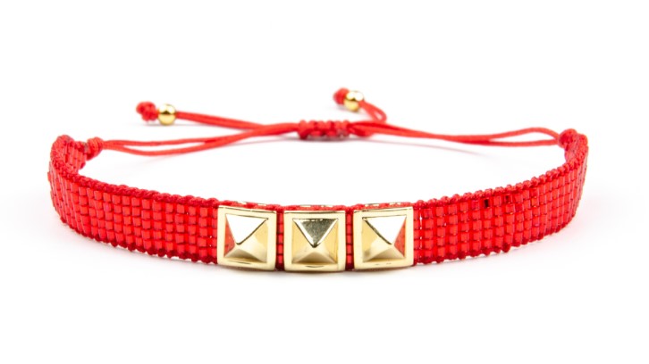 SET Brazalete Geométrico hecho a mano