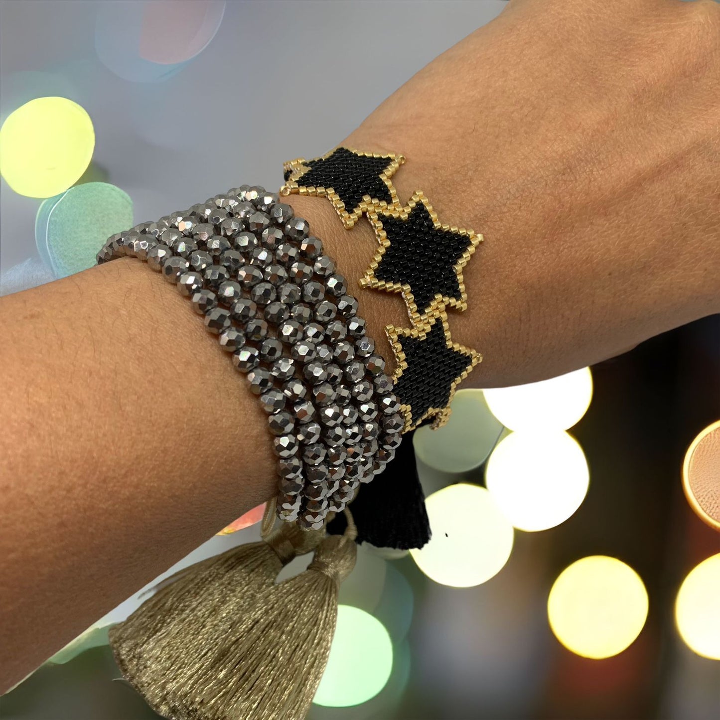 SET de Brazalete Estrellas en Miyuki