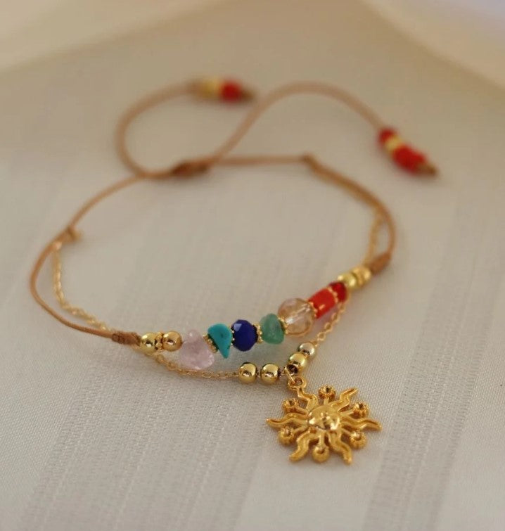 SET Cadena y Pulsera 7 Chakras