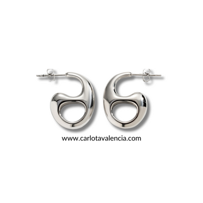 Chic French Fusion: Pendientes de Acero Inoxidable Chapados en Oro de 18k