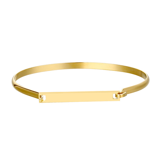 NUEVO - Brazalete de Acero Dorado o Plateado