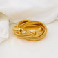 NUEVO - Brazalete Radiante Dorado Estilo Atemporal