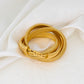 NUEVO - Brazalete Radiante Dorado Estilo Atemporal