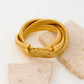 NUEVO - Brazalete Radiante Dorado Estilo Atemporal