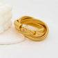 NUEVO - Brazalete Radiante Dorado Estilo Atemporal