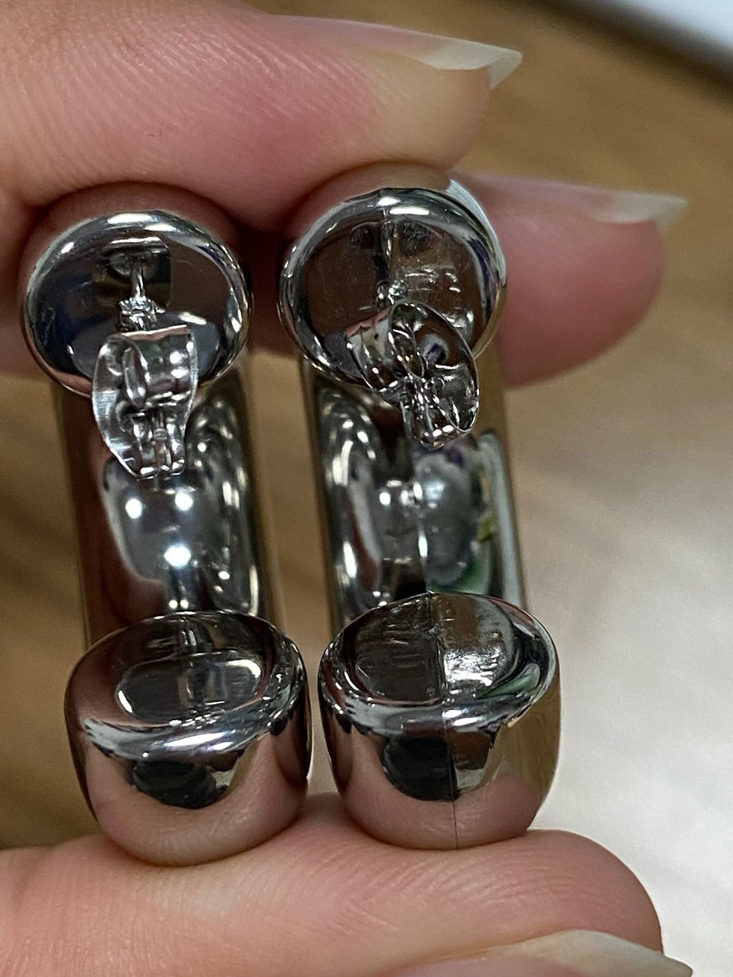 NUEVO - Candongas Chunky de Acero de Titanio, Estilo Elegante y Sofisticada
