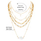 Collar Elegancia en Capas en Perlas Artificiales