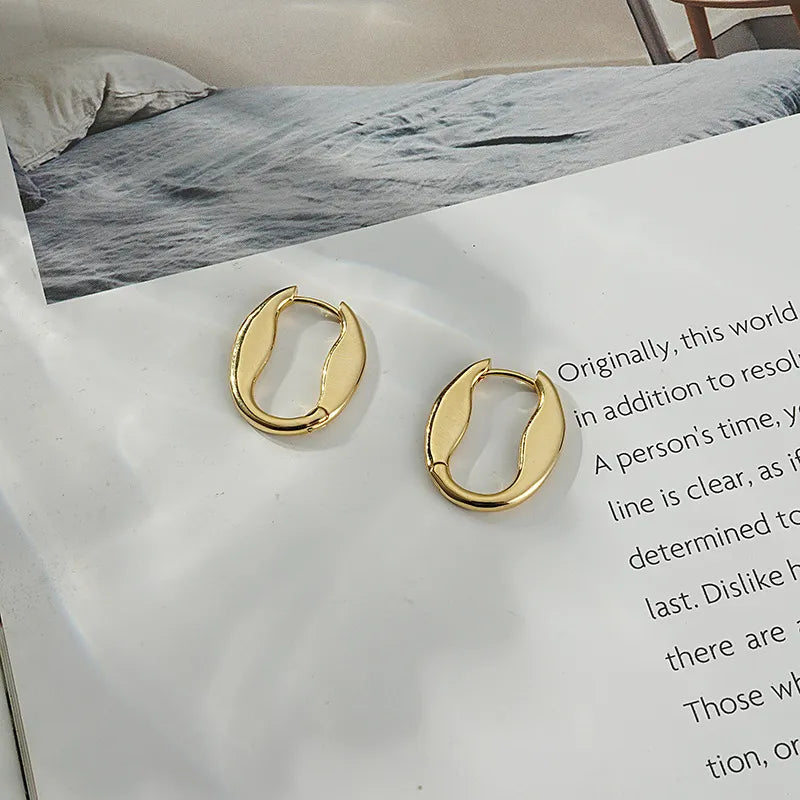 Aretes de Cobre con Zirconia Desprendible