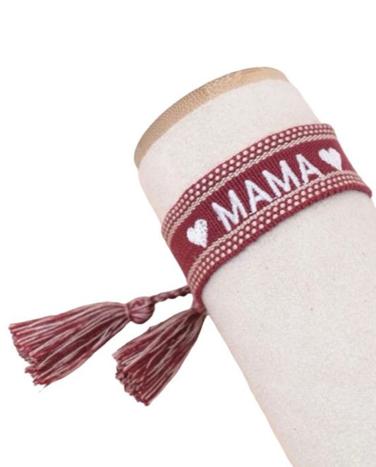 Brazalete Bordado Mamá