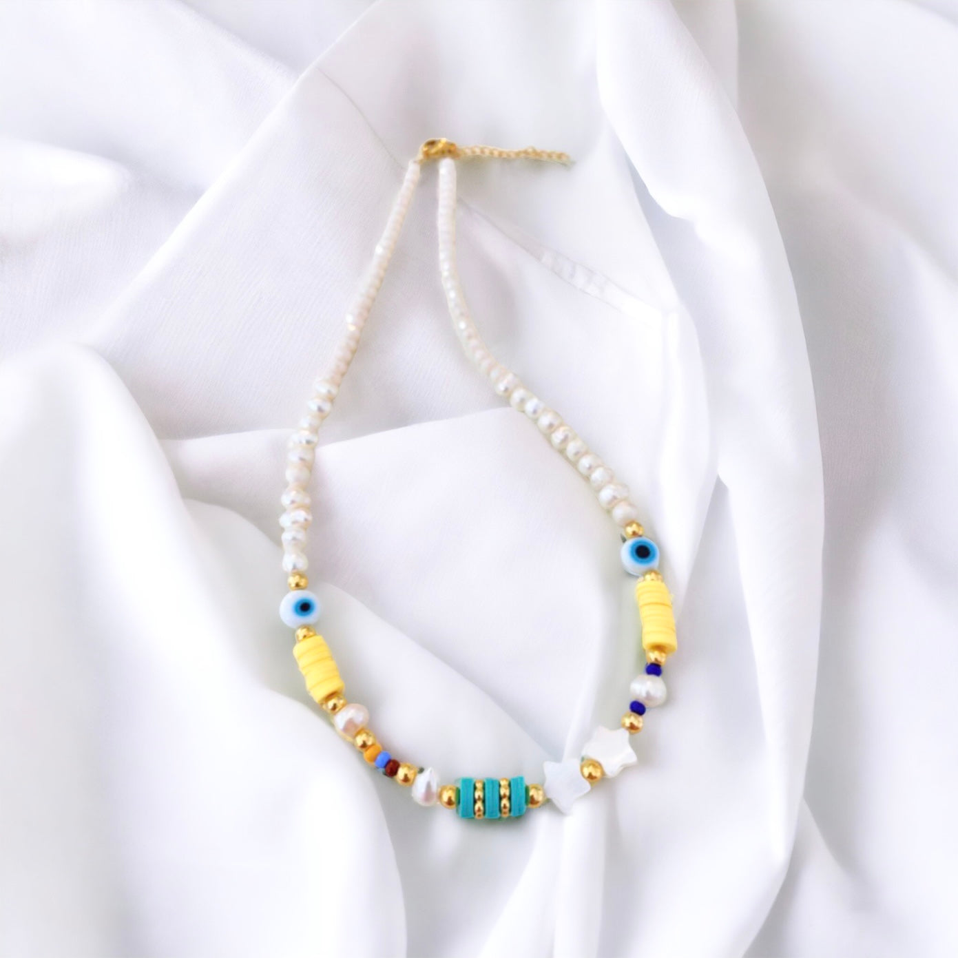 Collar Mar de Perlas 37 cm + 5cm