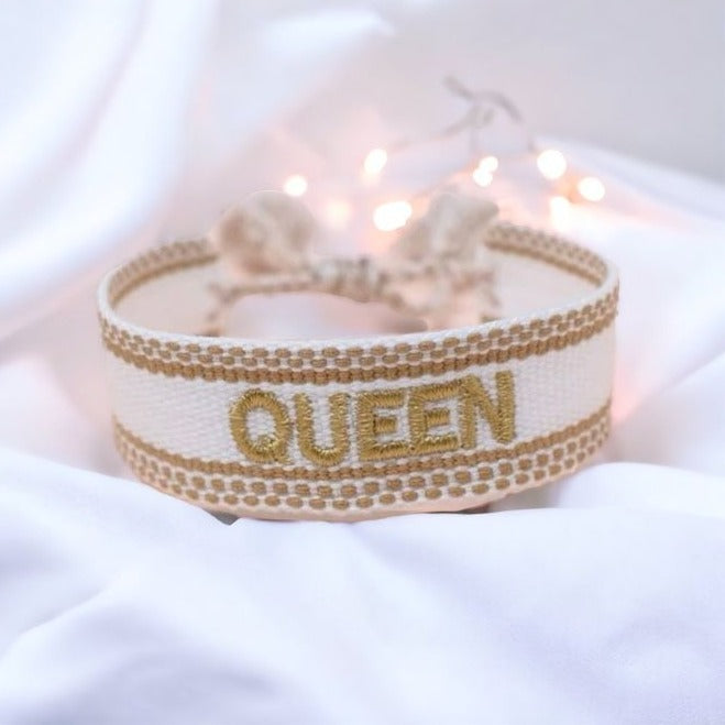 Brazalete Bordado QUEEN