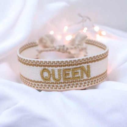 Brazalete Bordado QUEEN