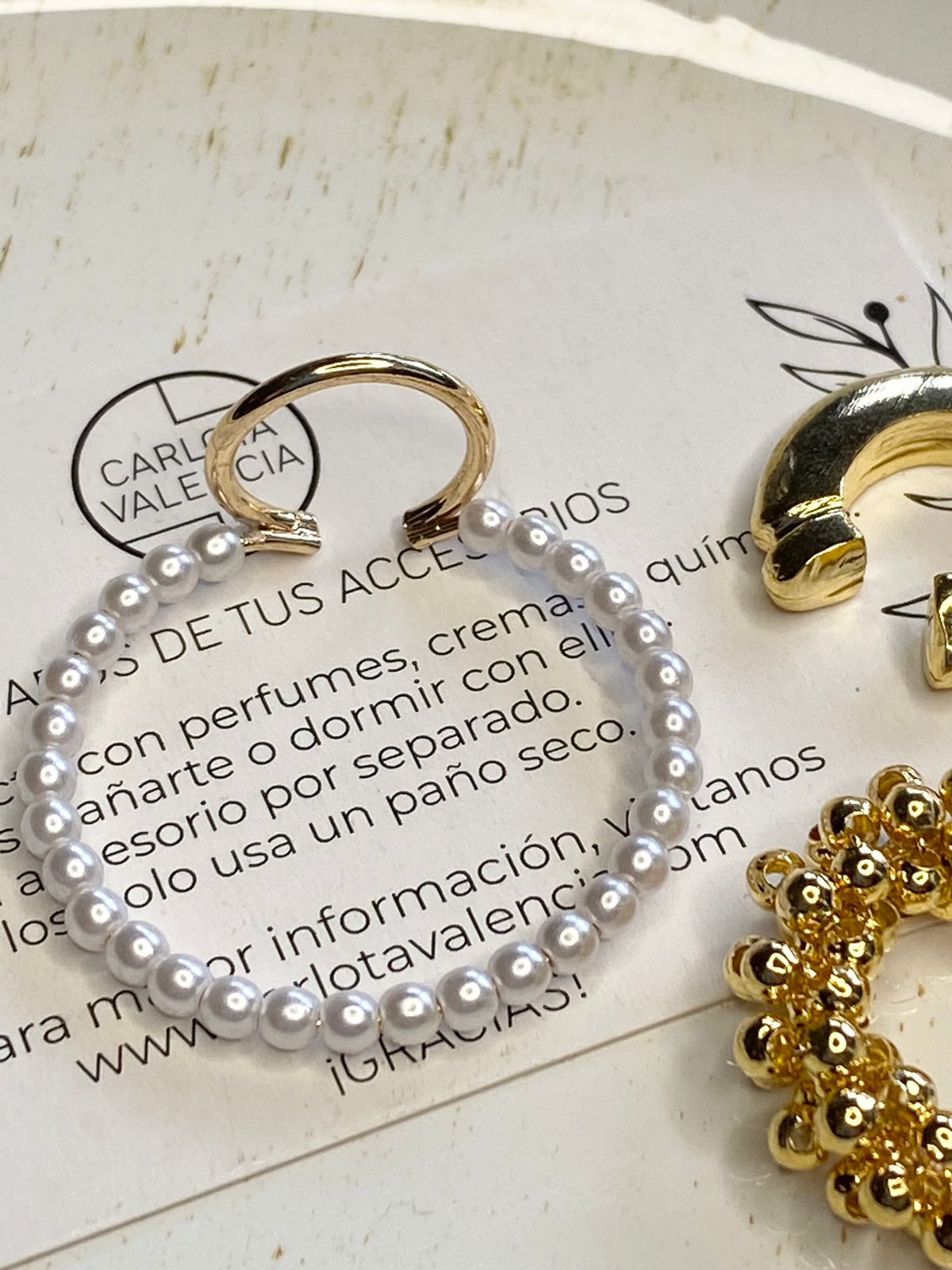Ear Cuf Perla Grandes